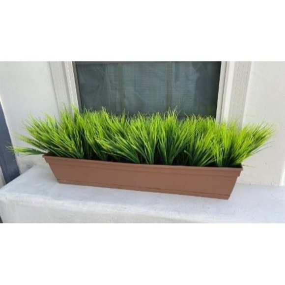 New 14pcs Fake Grass Plant, Artificial Outdoor Plants UV Resistant, Wheat Bushes - Picture 1 of 2